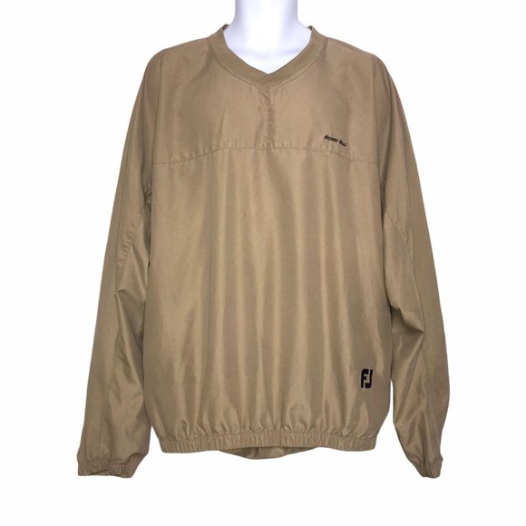 FootJoy Hickory Hills Tan Lightweight Jacket XL - Picture 1 of 9